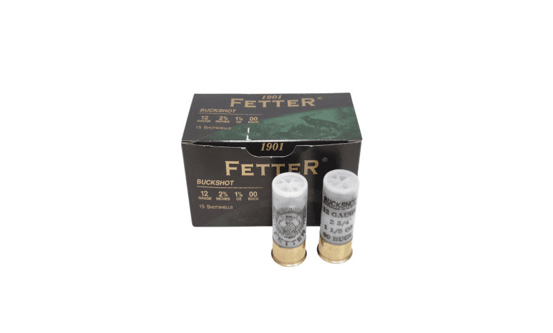 FETTER 12 GAUGE SAME DAY SHIPPING 2.75inch 9 PELLET 00 BUCK